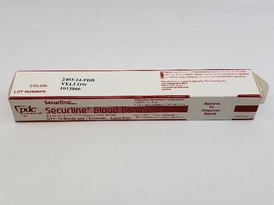 PDC 1013866 Securline Blood Band - Box of 10 Bands